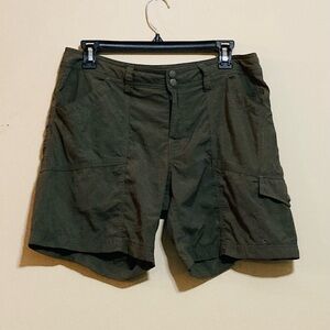 Olive Cargo Shorts for women